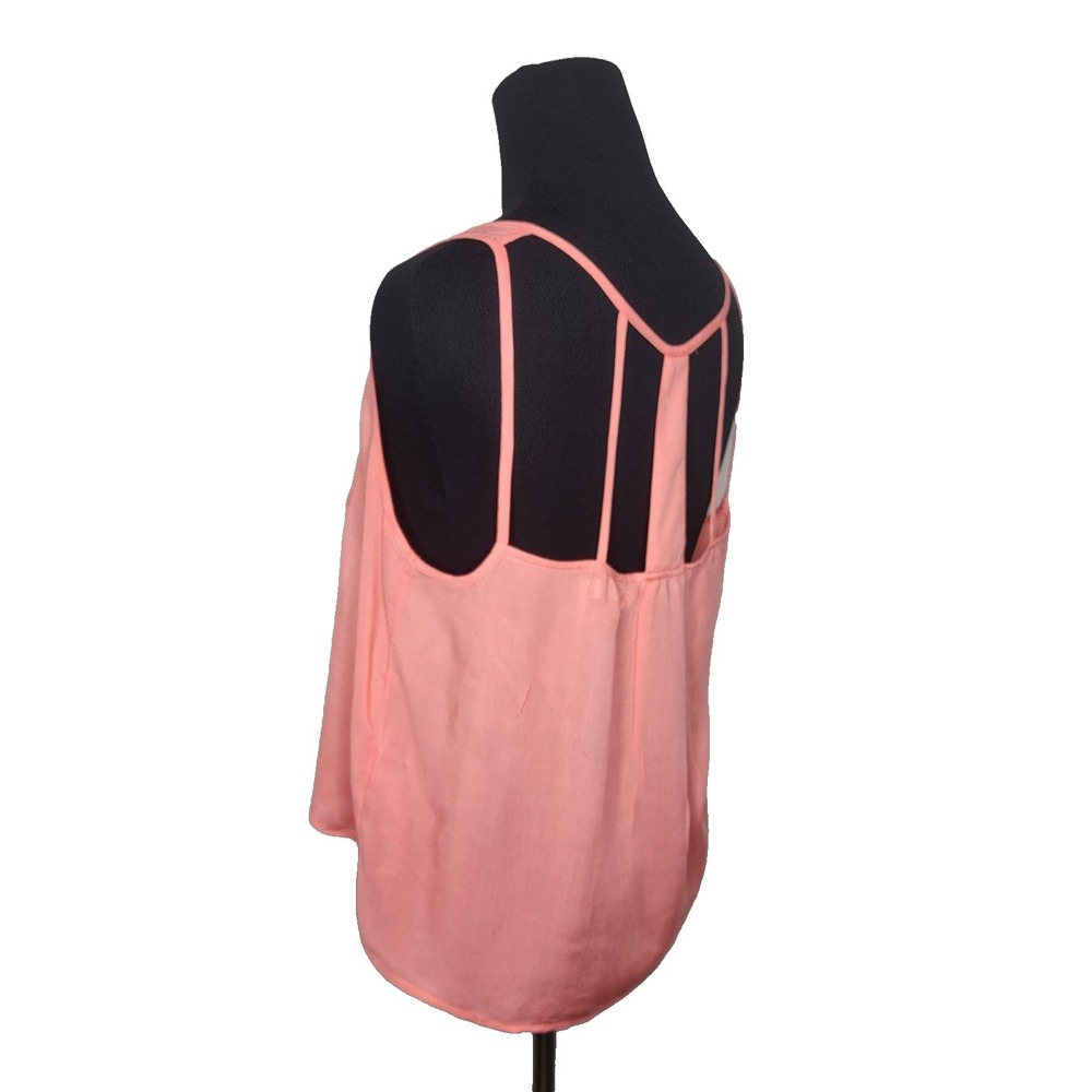Aeropostale Coral Cami Tank Crop Top 100% Rayon Size M Fairy‎ Boho Hippie